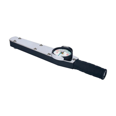 Mechanical device with a dial on a white background