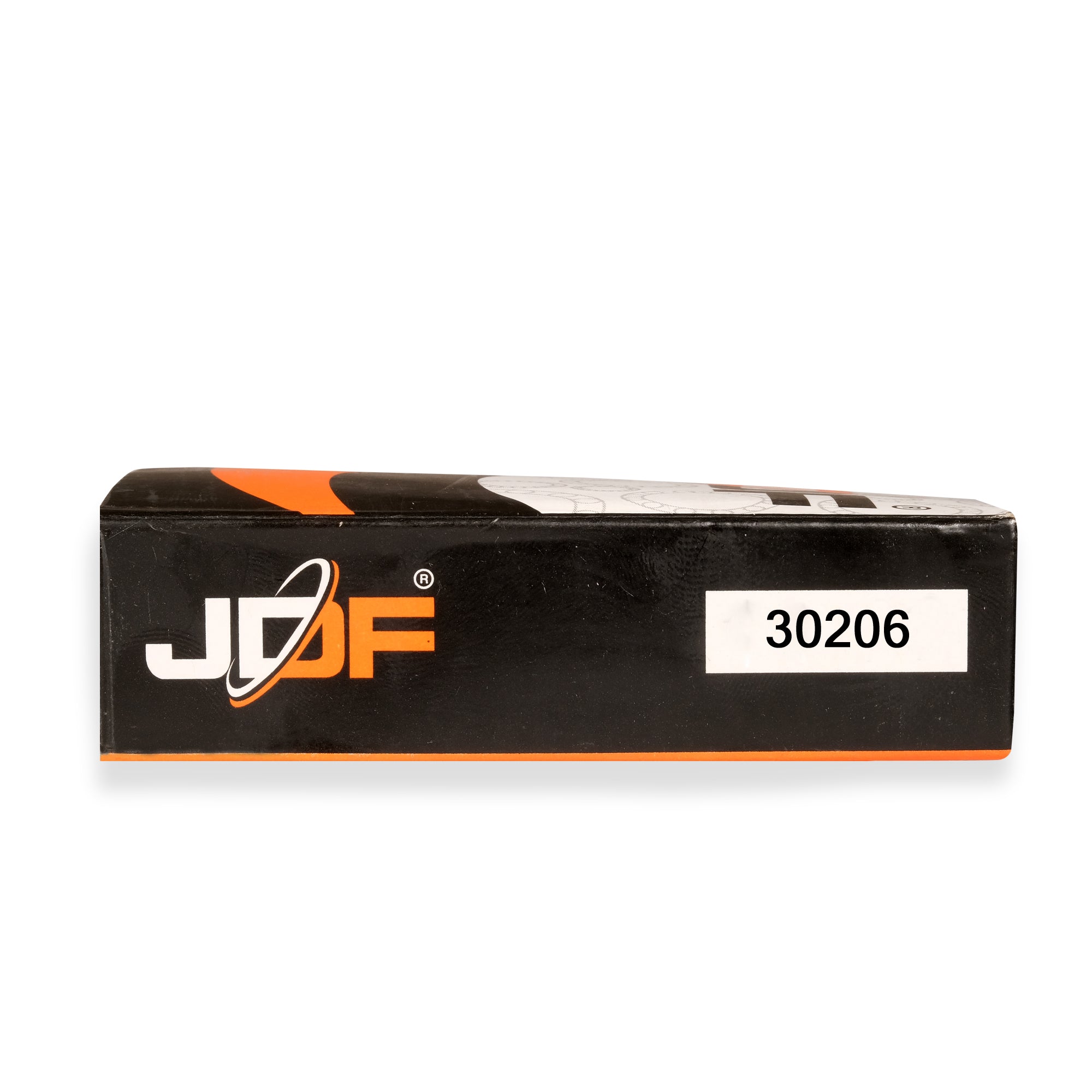 Black box with JDF branding and a visible product number on a white background