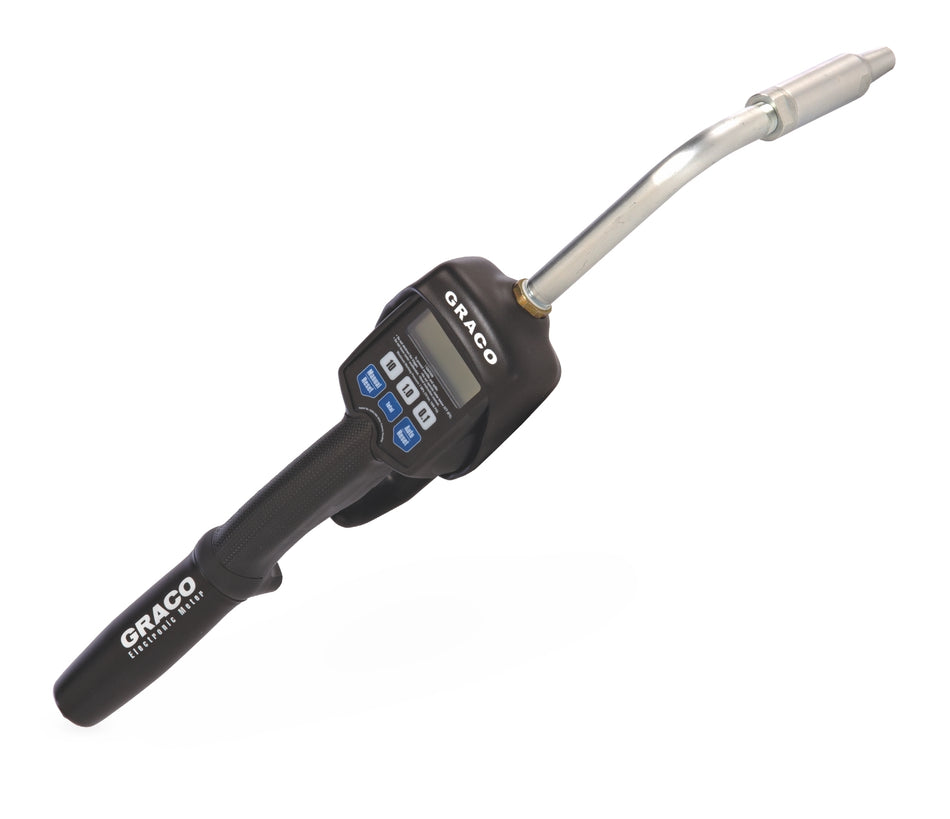 Graco LDP5 Electronic Pre-set Meter - Rigid Extension - 13 mm (1/2 in.) Inlet - Trigger Guard and Swivel Cover Included - NPT, 256216