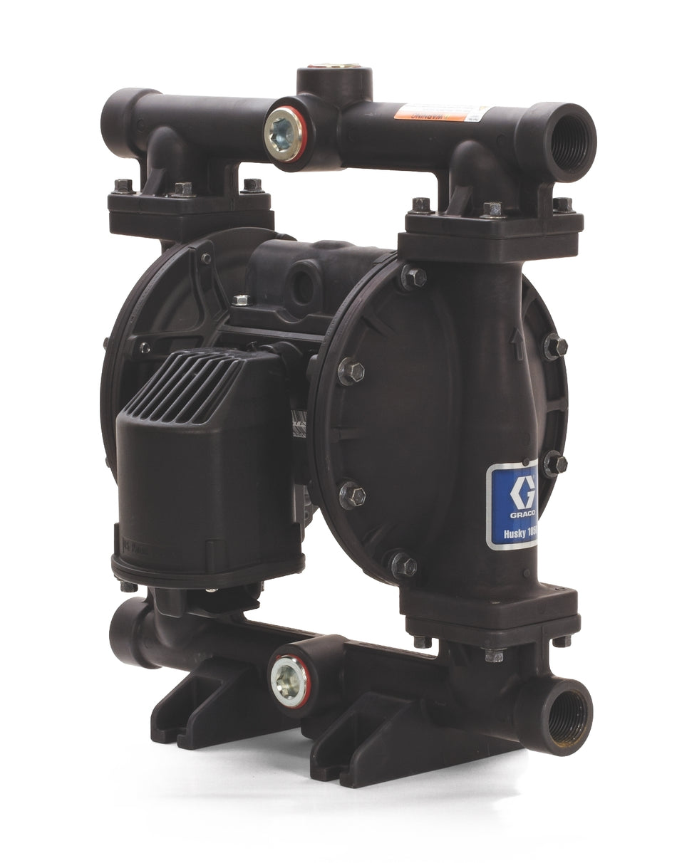 Graco Husky 1050 Series Air-Operated Double Diaphragm Transfer Pump for Oil Evacuation, Oil Transfer, BN/AC/TPE, 647731