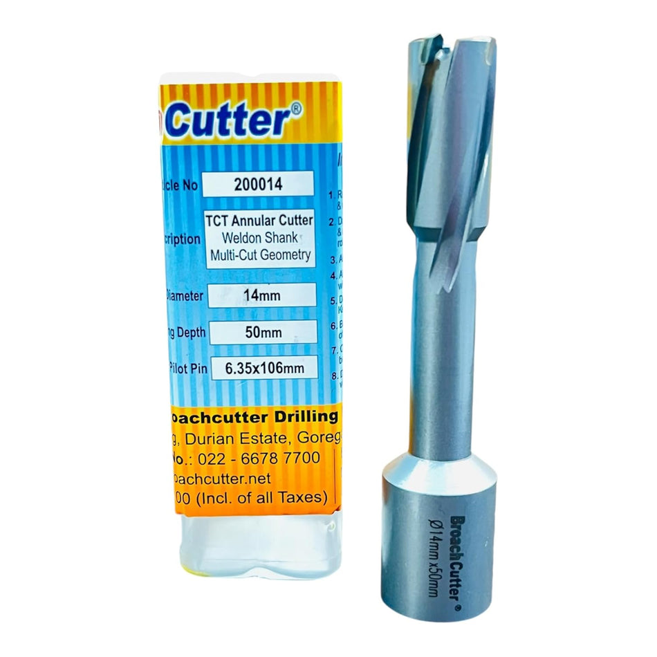 Broach Cutter Annular TCT Cutter 14x50mm (200014)
