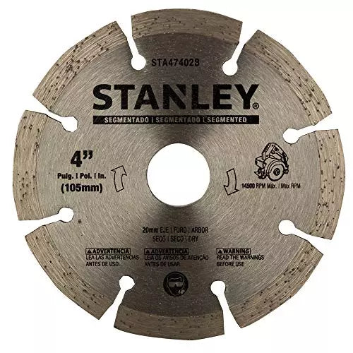 STANLEY - 4 Inch x 2 mm Segmented Diamond Blade -STA47402B-AE-IN
