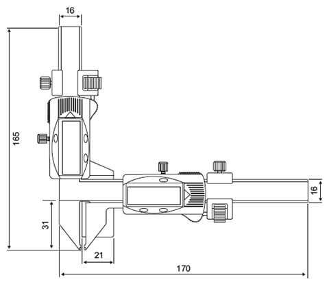 Yamayo Digimatic Gear Tooth Caliper