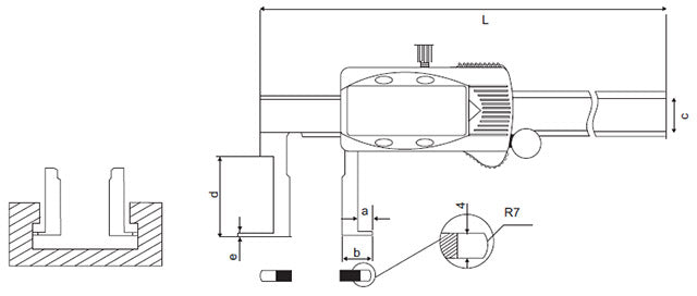 Yamayo Digimatic Inside Flat Point Type Calipers