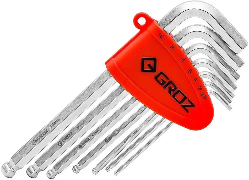 Groz ALN/HX-BL/7L/GRZ Hex Keys, 7 Piece Set