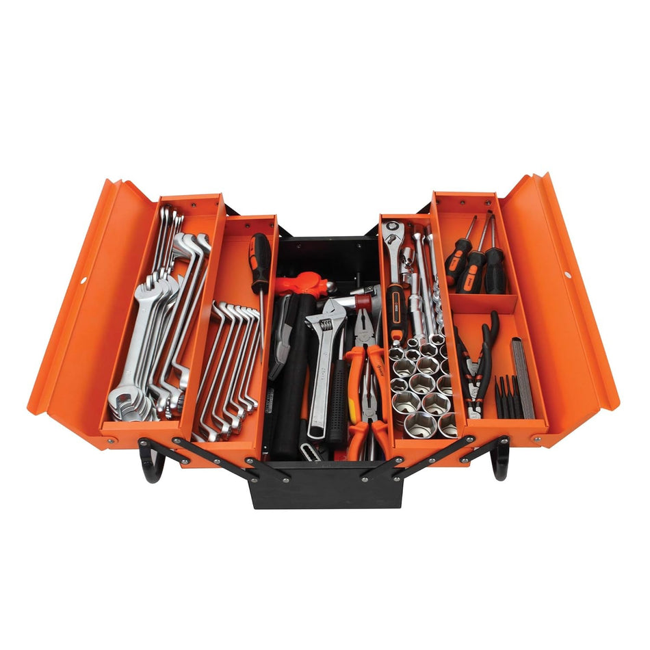 GROZ 5 Tray Cantilever Tool Box With Tools MTB/5/84/AU