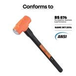 Groz SHID/6/24 Heavy Duty 52 HRC Head Indestructible Handle Sledge Hammer