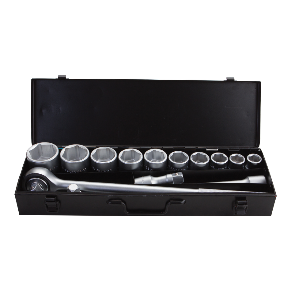 GROZ 3/4" Hex Socket Set 14 pcs, KIT/SKT/H/3-4/14/MT