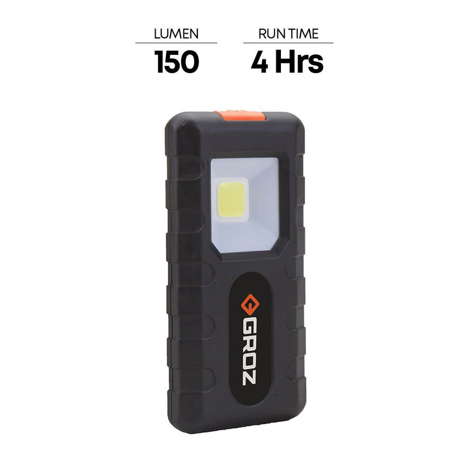 GROZ 3W Cob Pocket Flashlight, LED/140