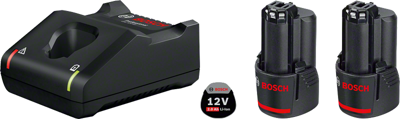 BOSCH -2 x GBA 12V 2.0Ah + GAL 12V-40
Starter Set-1600A022V3