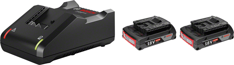 BOSCH -2x GBA 18V 2.0Ah + GAL 18V-40 Professional
Starter Set-1600A022V4