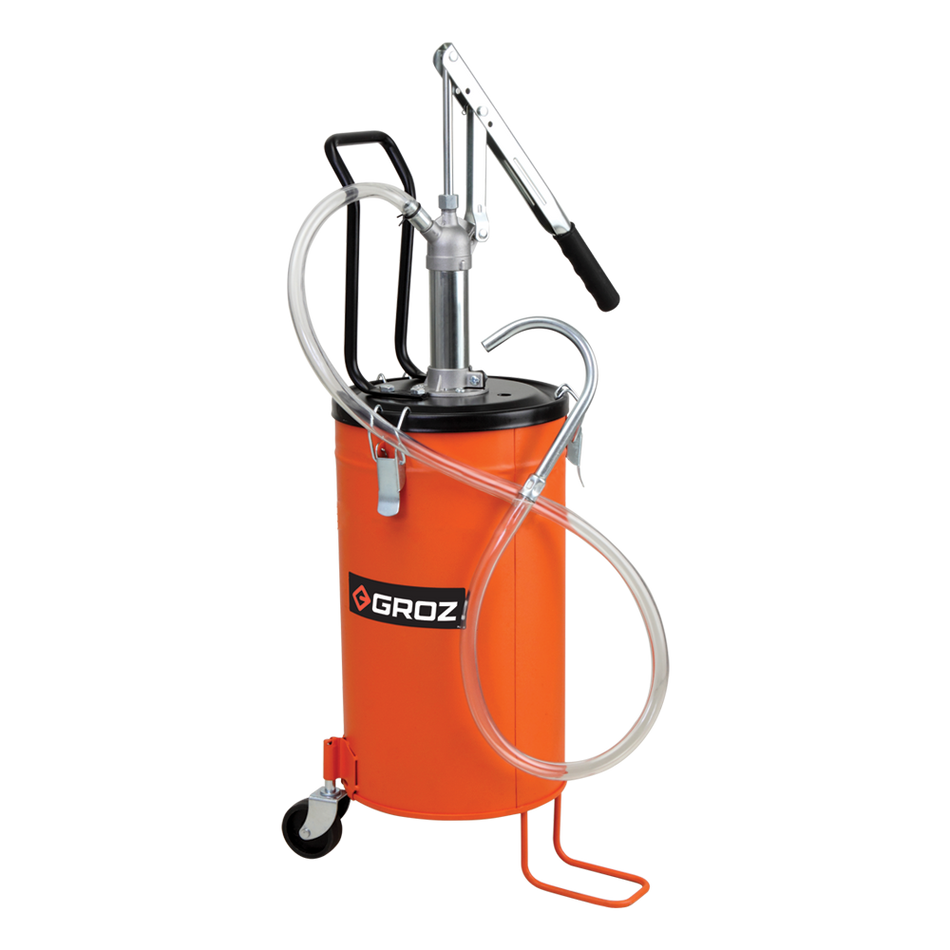 Groz 12 Litre Bucket Oil Pump with Wheel, V12W