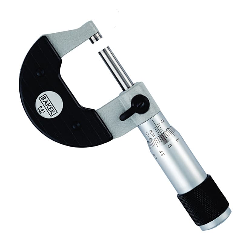 Baker MMC100-1 Outside Micrometer, Range 75-100 mm, Reading 0.001mm