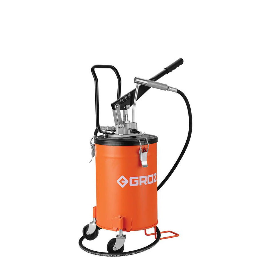 GROZ 10Kg Bucket Grease Pump With Wheels, VGP/10