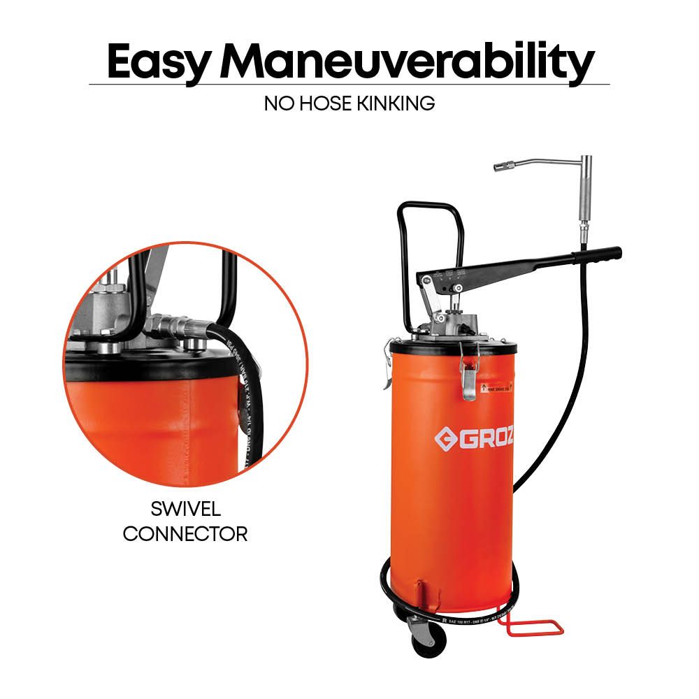 GROZ 15Kg Bucket Grease Pump, VGP/15 – Industrofy