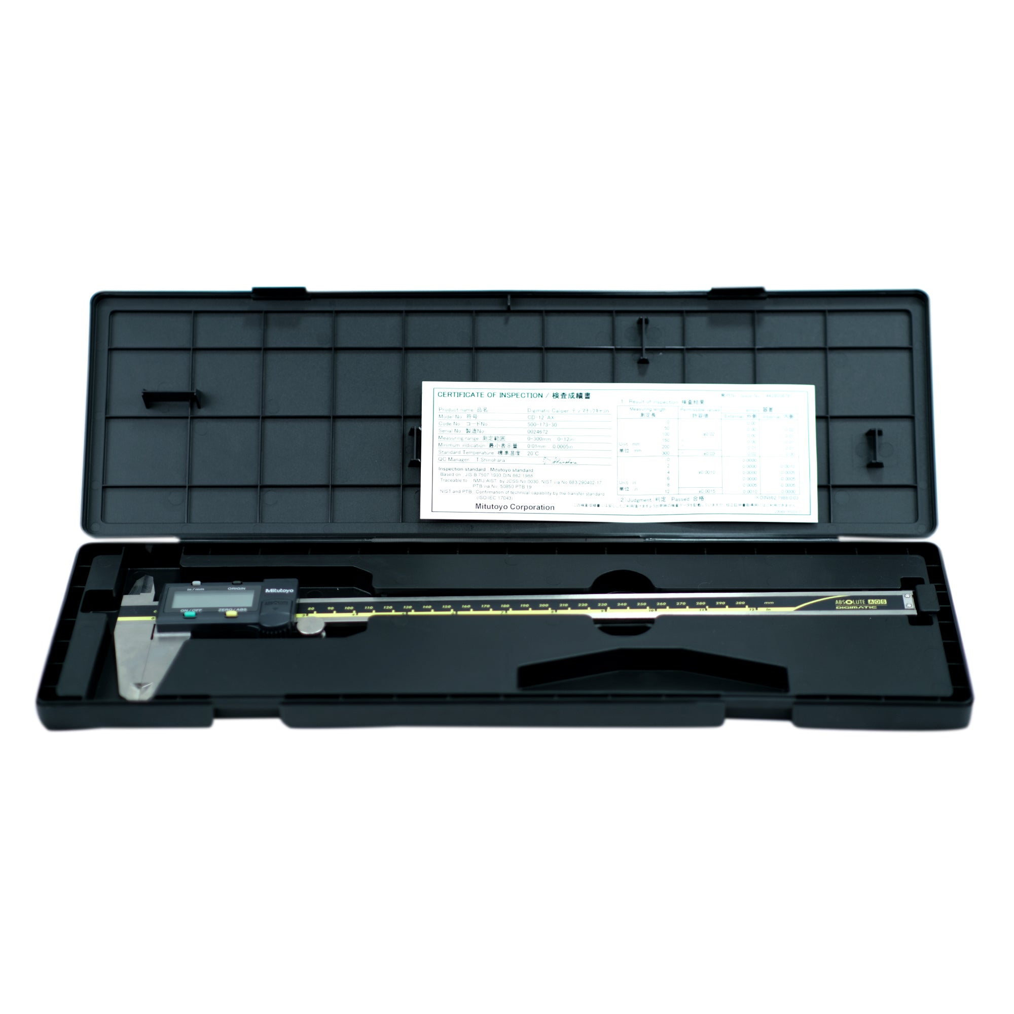 Mitutoyo Digital Vernier Caliper, 500-173