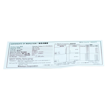 Mitutoyo Digital Vernier Caliper, 500-173